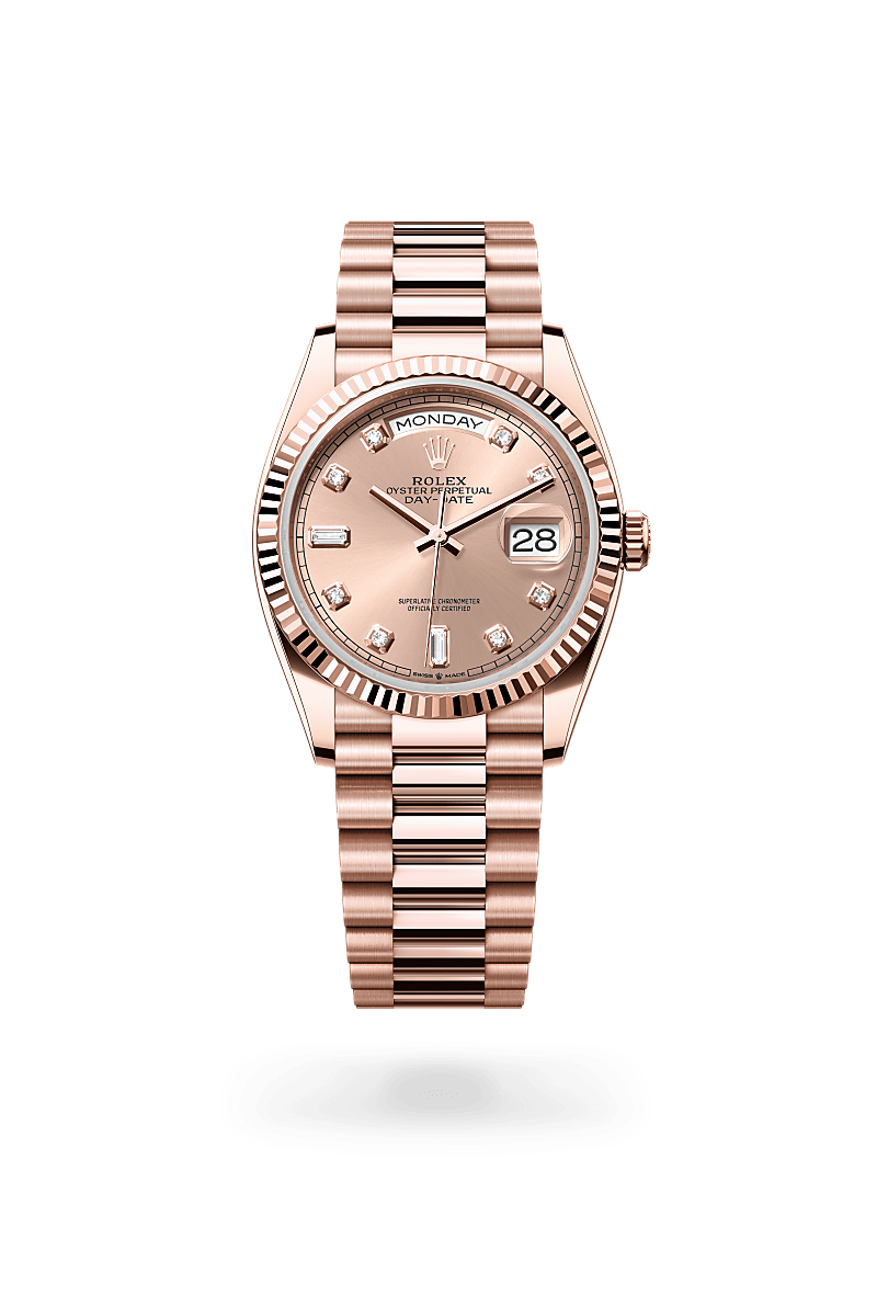 Rolex Day-Date腕錶18K永恒玫瑰金款，M128235-0009* - 時美齋鐘錶