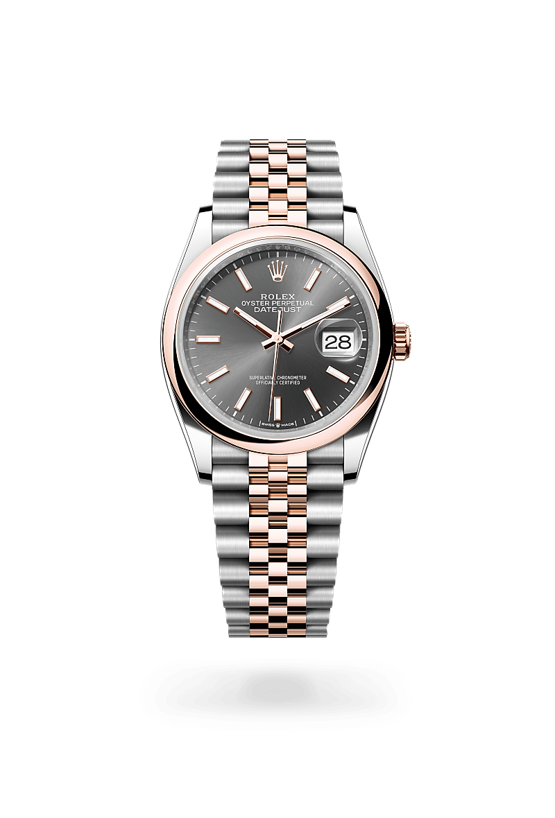 Rolex Datejust腕錶永恒玫瑰金鋼（蠔式鋼與永恒玫瑰金的組合）款，M126201-0013* - 時美齋鐘錶