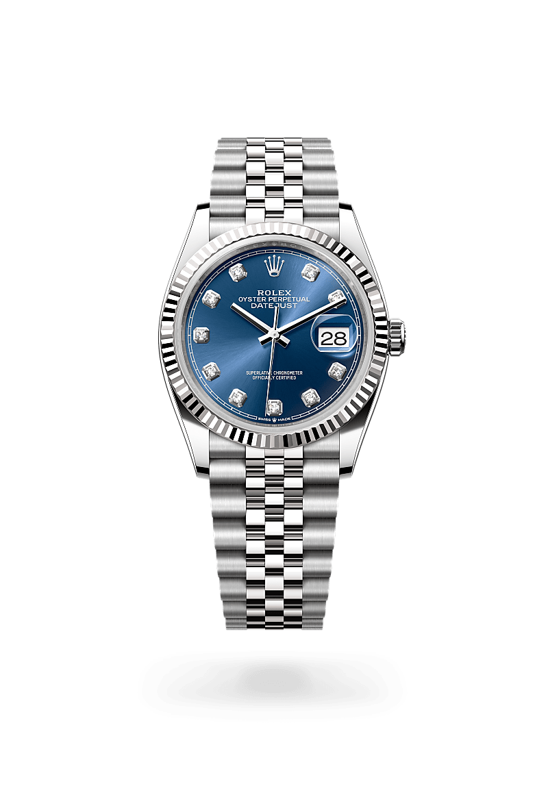Rolex Datejust腕錶白色黃金鋼（蠔式鋼與白色黃金的組合）款，M126234-0037* - 時美齋鐘錶