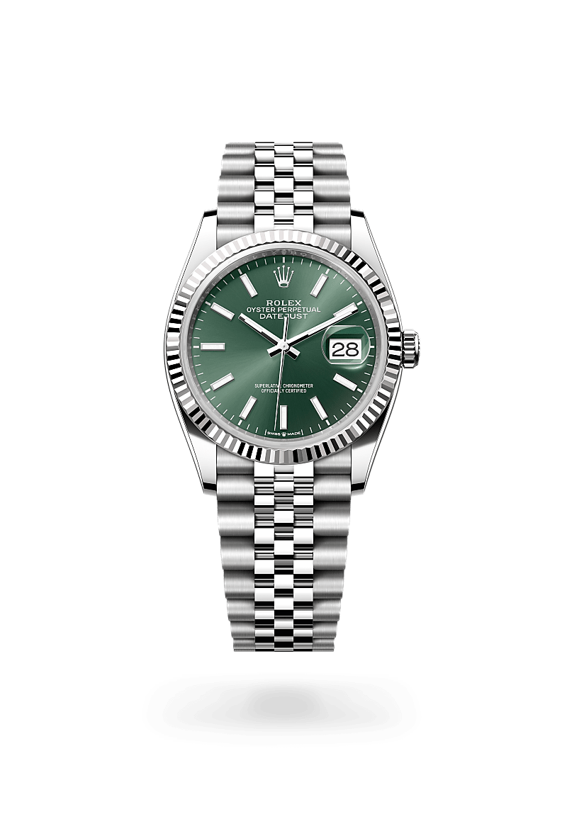 Rolex Datejust腕錶白色黃金鋼（蠔式鋼與白色黃金的組合）款，M126234-0051* - 時美齋鐘錶