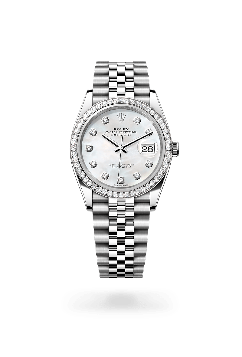 Rolex Datejust腕錶白色黃金鋼（蠔式鋼與白色黃金的組合）款，M126284RBR-0011* - 時美齋鐘錶