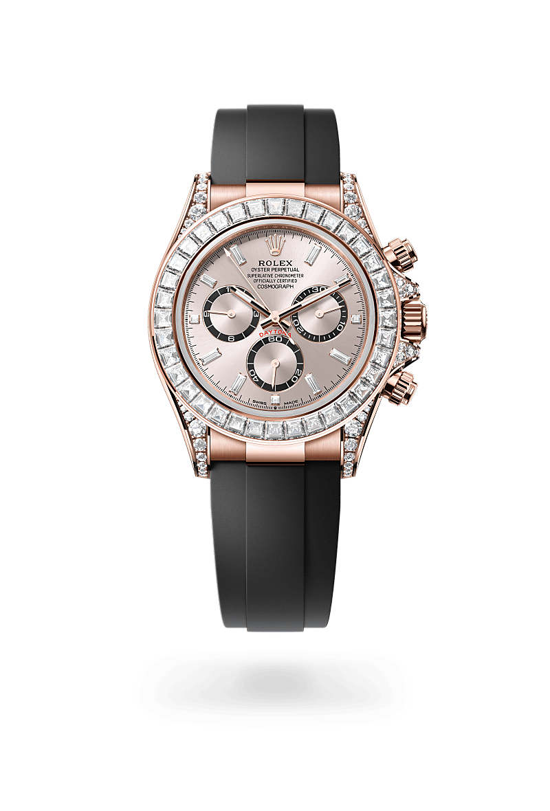Rolex Cosmograph Daytona腕錶18K永恒玫瑰金，錶耳鑲鑽石款，M126535TBR-0002* - 時美齋鐘錶