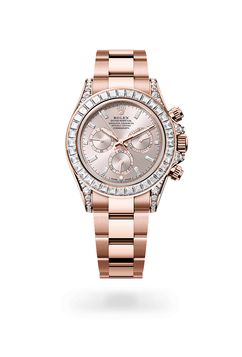 Rolex Cosmograph Daytona腕錶18K永恒玫瑰金，錶耳鑲鑽石款，M126595TBR-0001* - 時美齋鐘錶