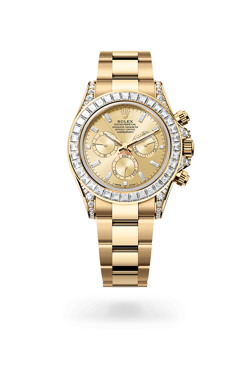 Rolex Cosmograph Daytona腕錶18K黃金，錶耳鑲鑽石款，M126598TBR-0001* - 時美齋鐘錶