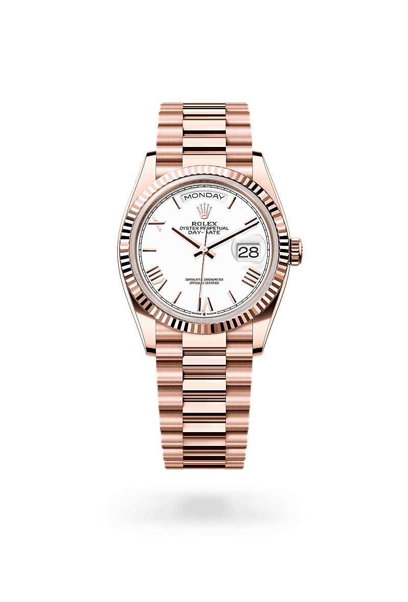 Rolex Day-Date腕錶18K永恒玫瑰金款，M128235-0070* - 時美齋鐘錶
