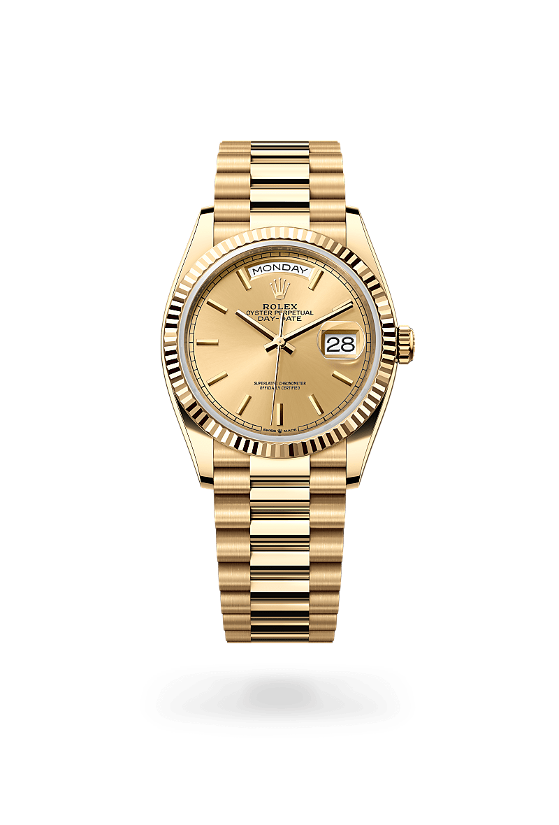 Rolex Day-Date腕錶18K黃金款，M128238-0045* - 時美齋鐘錶