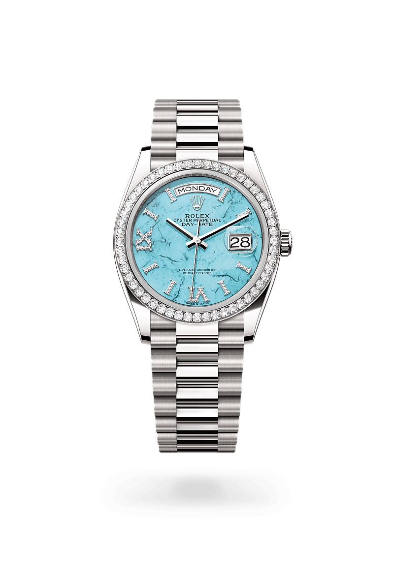 Rolex Day-Date腕錶18K白色黃金款，M128349RBR-0031* - 時美齋鐘錶