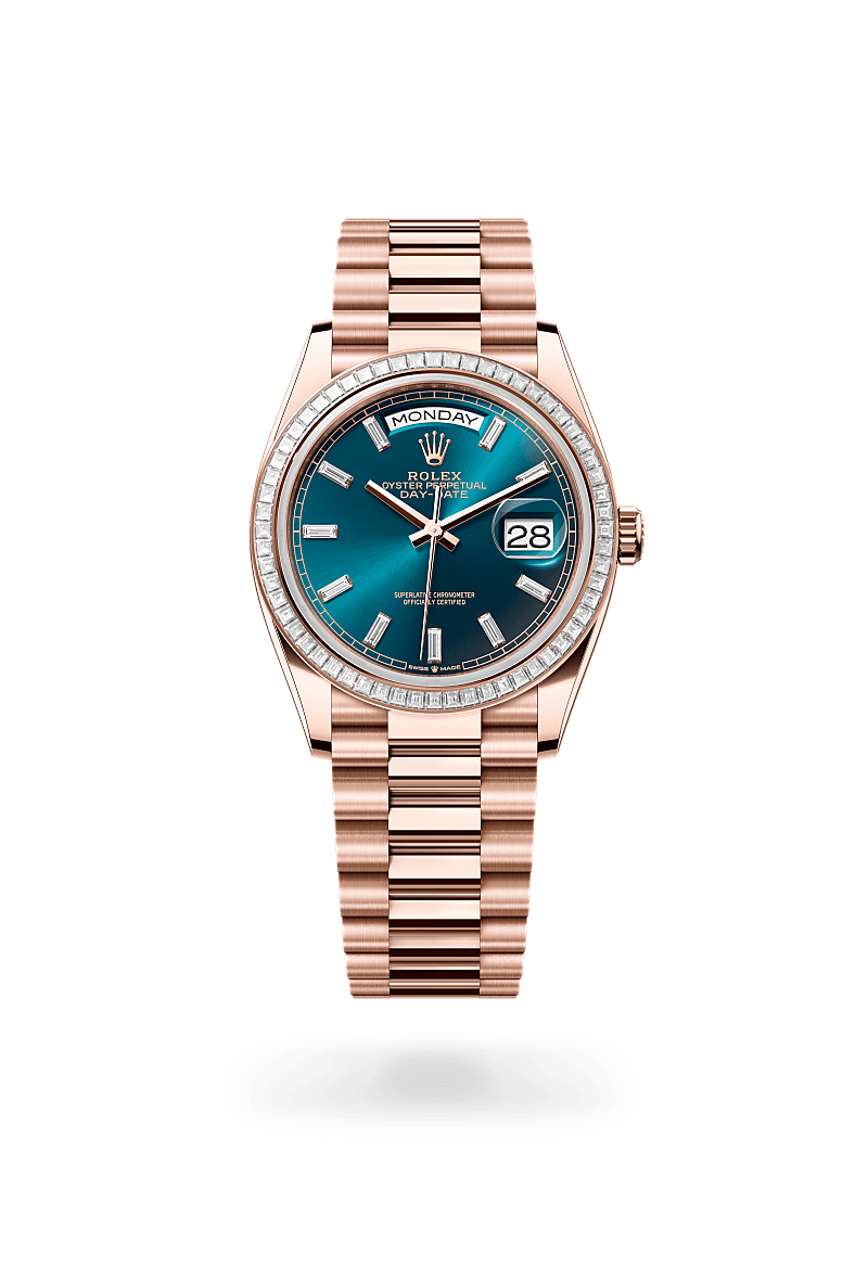 Rolex Day-Date腕錶18K永恒玫瑰金款，M128395TBR-0032* - 時美齋鐘錶