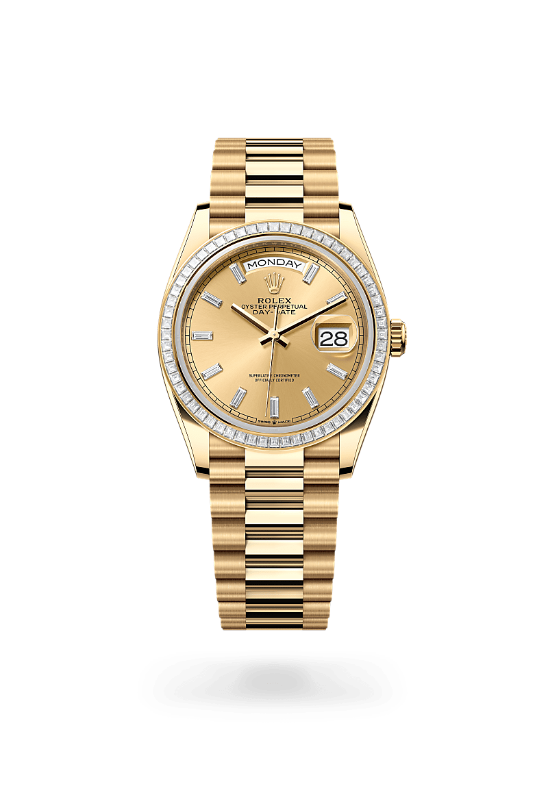 Rolex Day-Date腕錶18K黃金款，M128398TBR-0037* - 時美齋鐘錶