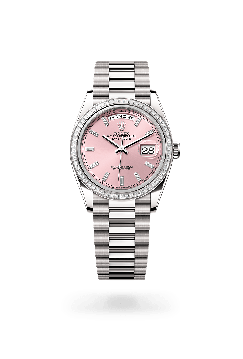 Rolex Day-Date腕錶18K白色黃金款，M128399TBR-0029* - 時美齋鐘錶