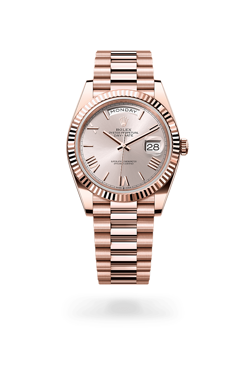 Rolex Day-Date腕錶18K永恒玫瑰金款，M228235-0001* - 時美齋鐘錶