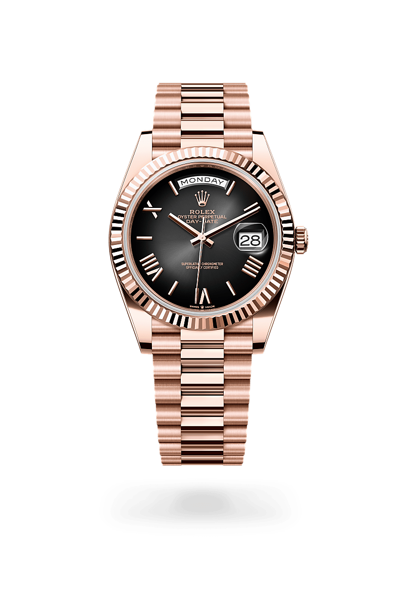 Rolex Day-Date腕錶18K永恒玫瑰金款，M228235-0055* - 時美齋鐘錶