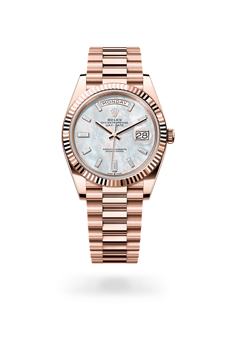 Rolex Day-Date腕錶18K永恒玫瑰金款，M228235-0056* - 時美齋鐘錶