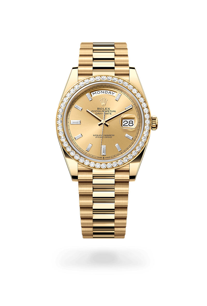 Rolex Day-Date腕錶18K黃金款，M228348RBR-0002* - 時美齋鐘錶
