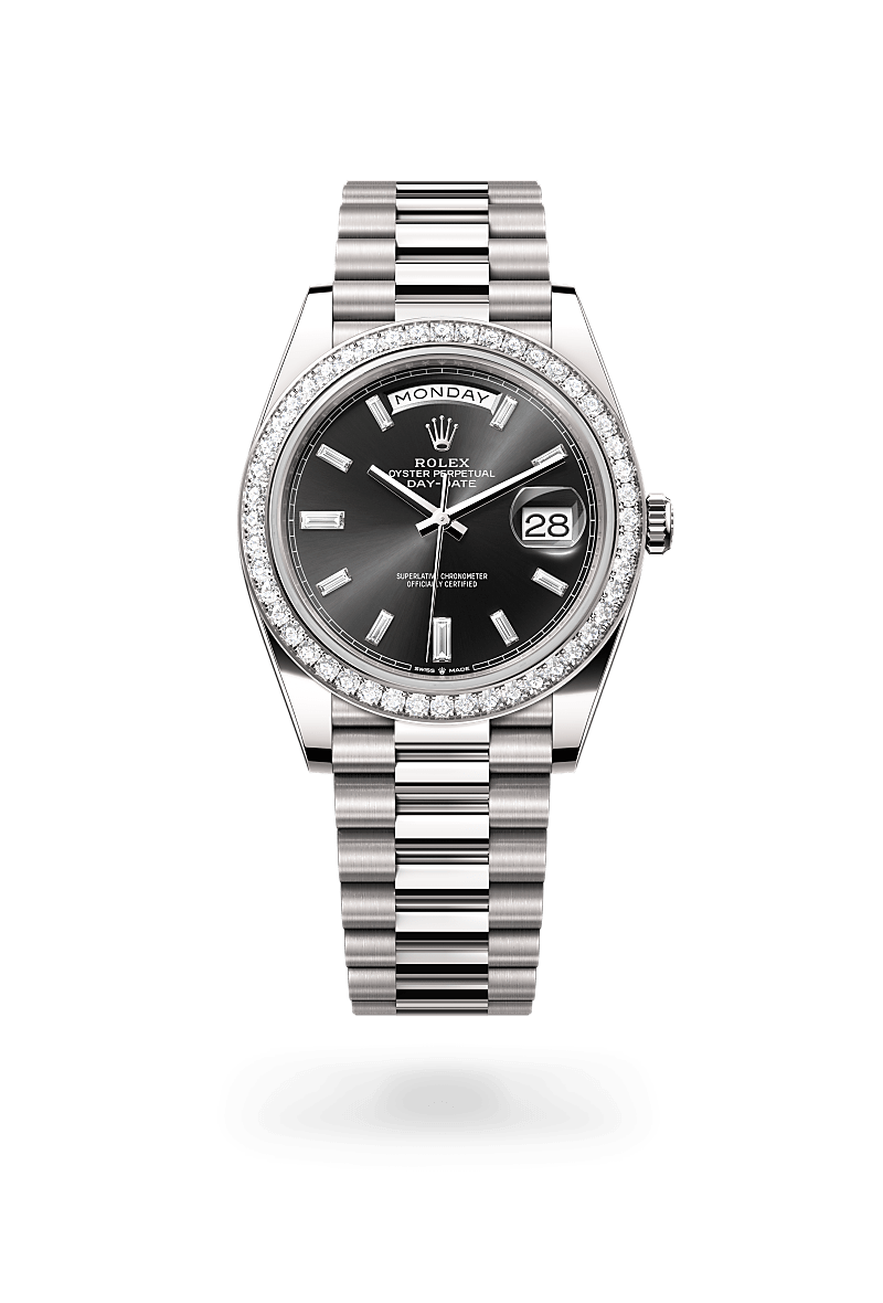 Rolex Day-Date腕錶18K白色黃金款，M228349RBR-0003* - 時美齋鐘錶