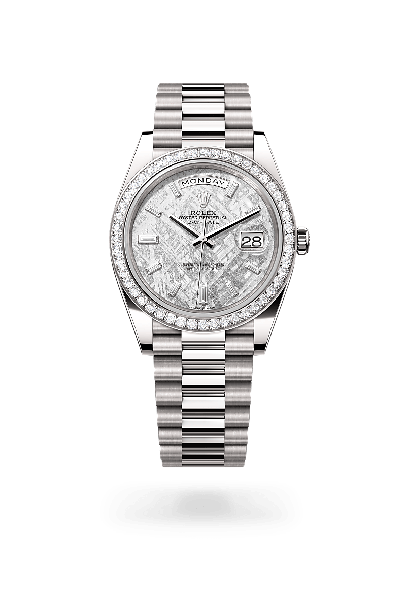 Rolex Day-Date腕錶18K白色黃金款，M228349RBR-0040* - 時美齋鐘錶
