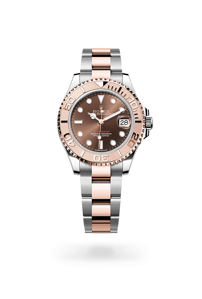 Rolex Yacht-Master腕錶永恒玫瑰金鋼（蠔式鋼與永恒玫瑰金的組合）款，M268621-0003* - 時美齋鐘錶