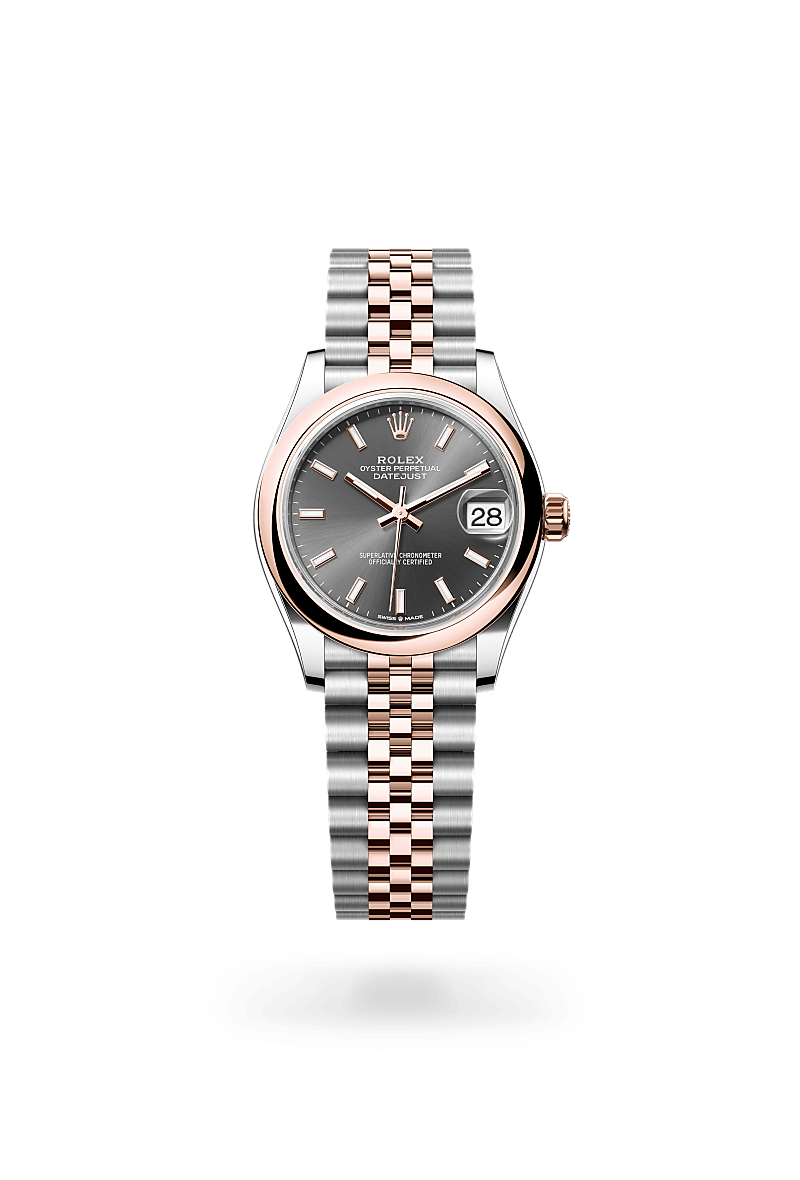 Rolex Datejust腕錶永恒玫瑰金鋼（蠔式鋼與永恒玫瑰金的組合）款，M278241-0018* - 時美齋鐘錶