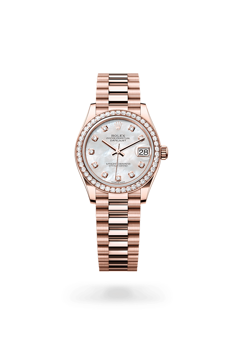 Rolex Datejust腕錶18K永恒玫瑰金款，M278285RBR-0005* - 時美齋鐘錶