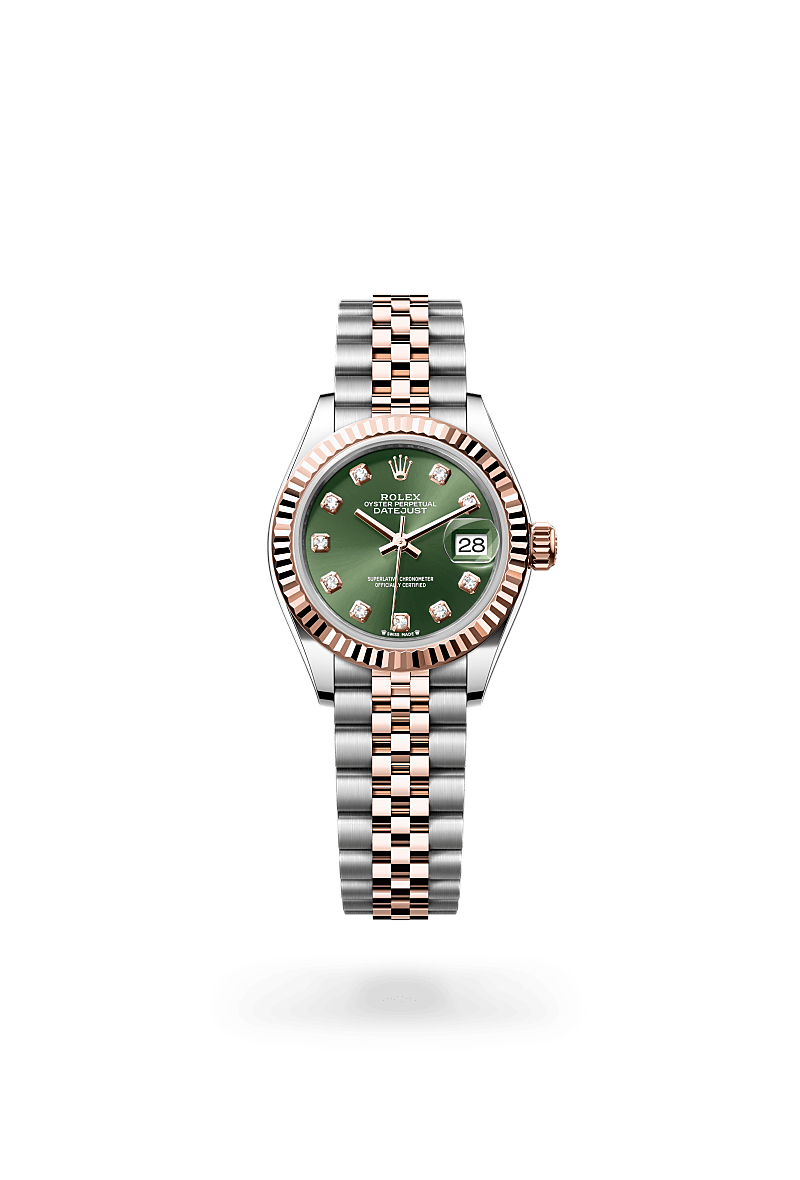 Rolex Lady-Datejust腕錶永恒玫瑰金鋼（蠔式鋼與永恒玫瑰金的組合）款，M279171-0007* - 時美齋鐘錶