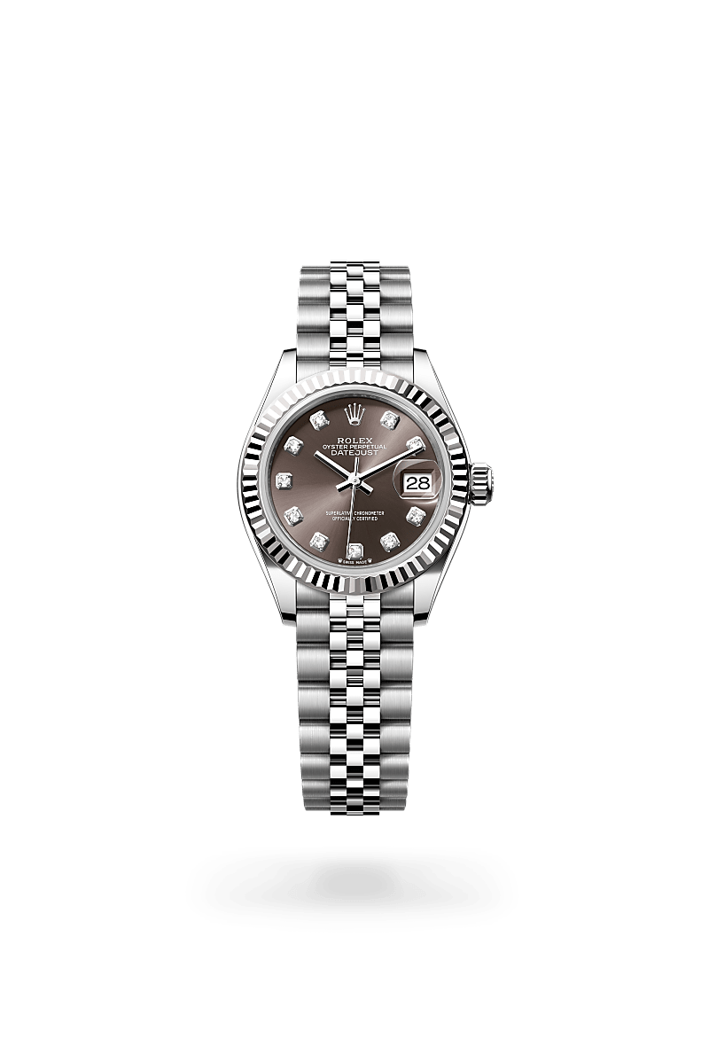 Rolex Lady-Datejust腕錶白色黃金鋼（蠔式鋼與白色黃金的組合）款，M279174-0015* - 時美齋鐘錶