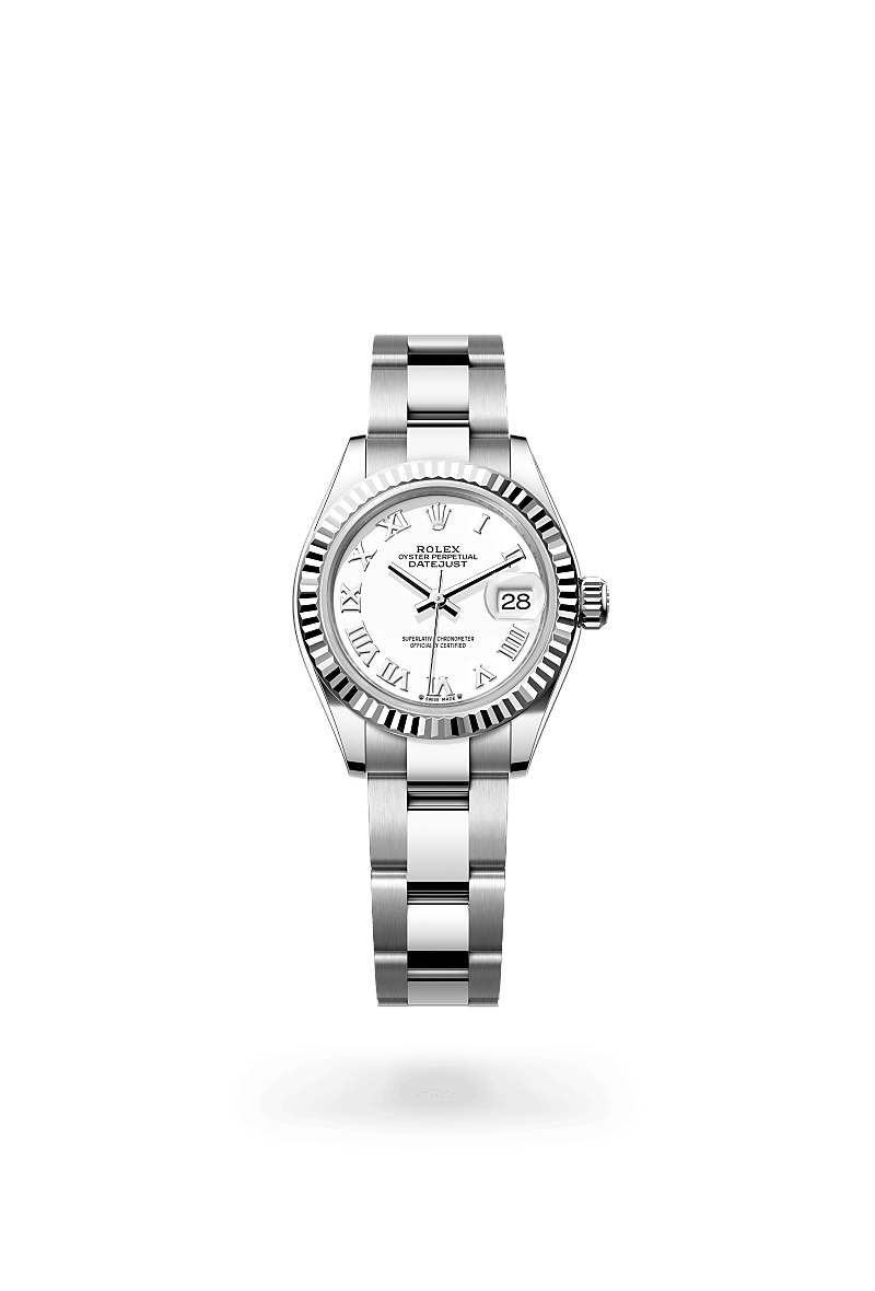 Rolex Lady-Datejust腕錶白色黃金鋼（蠔式鋼與白色黃金的組合）款，M279174-0020* - 時美齋鐘錶