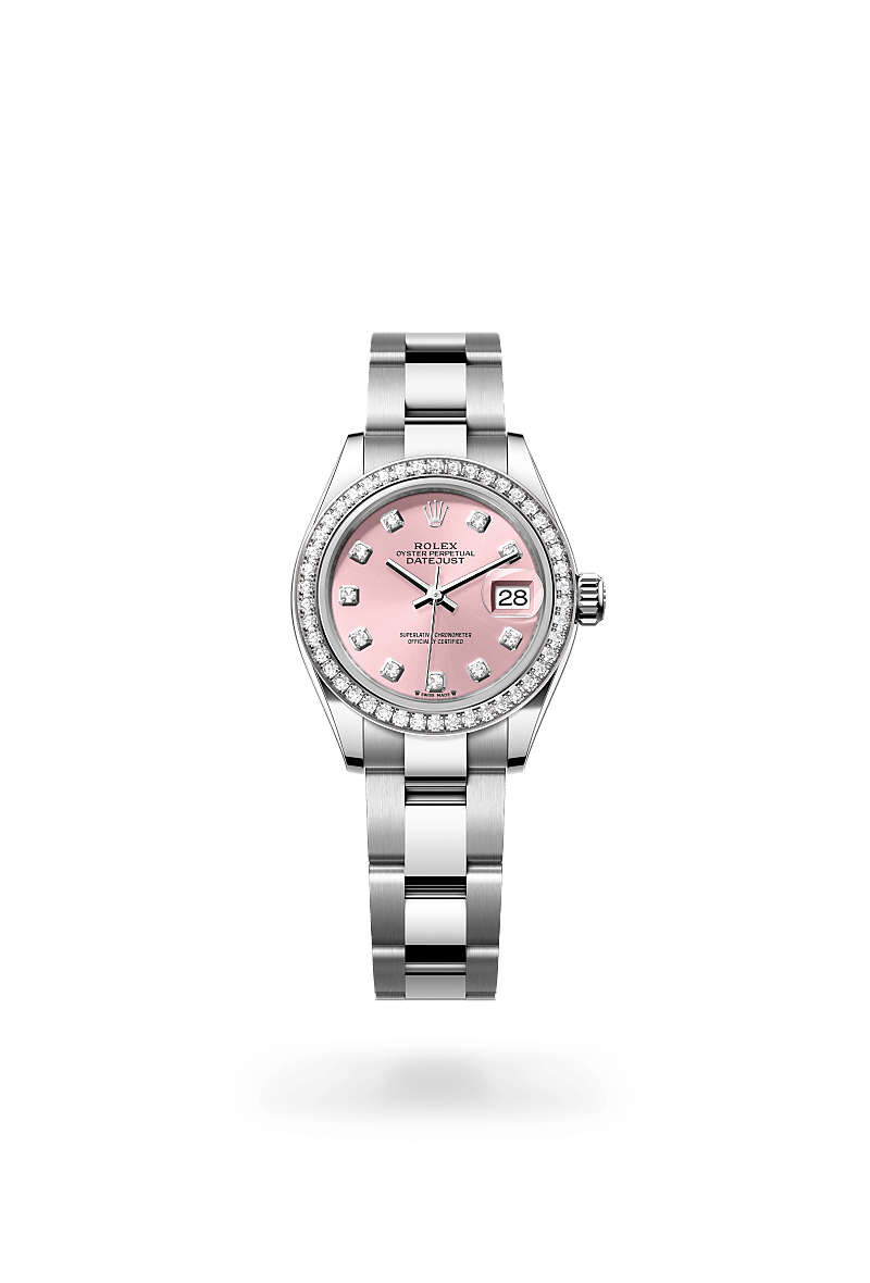 Rolex Lady-Datejust腕錶白色黃金鋼（蠔式鋼與白色黃金的組合）款，M279384RBR-0004* - 時美齋鐘錶
