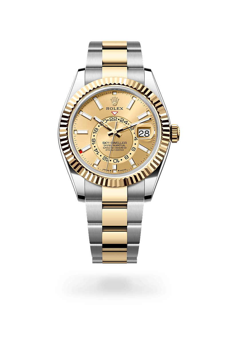 Rolex Sky-Dweller腕錶黃金鋼（蠔式鋼與黃金的組合）款，M336933-0001* - 時美齋鐘錶