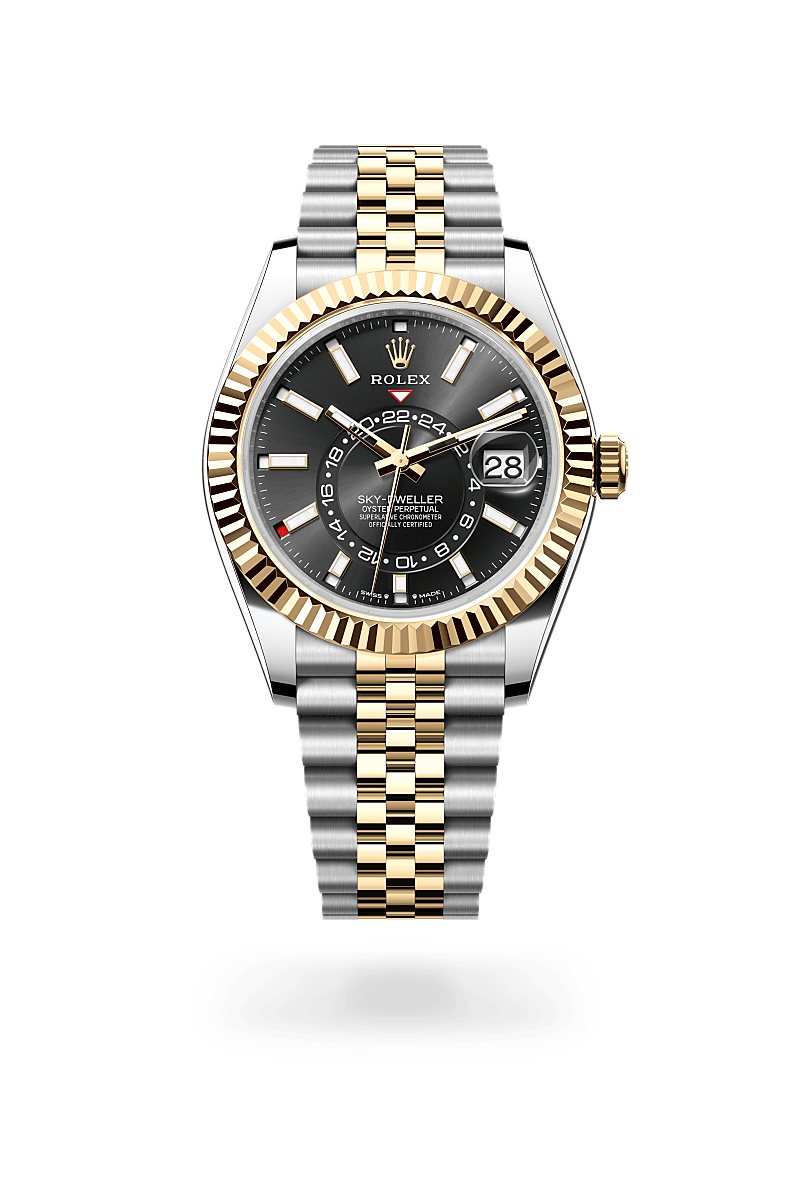 Rolex Sky-Dweller腕錶黃金鋼（蠔式鋼與黃金的組合）款，M336933-0004* - 時美齋鐘錶