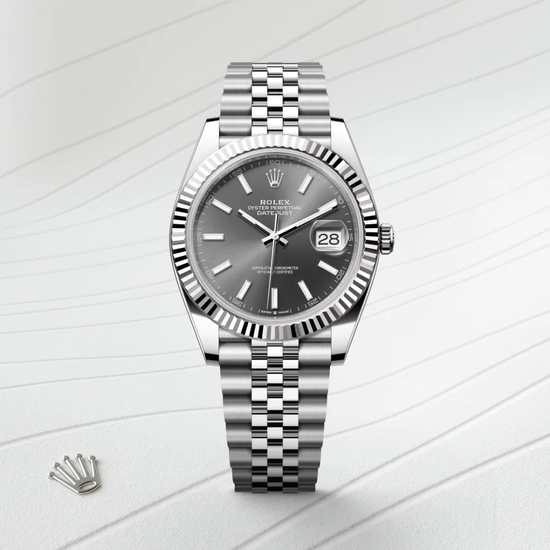 Lady-Datejust腕錶白色黃金鋼（蠔式鋼與白色黃金的組合）款，M126334-0014* - 時美齋鐘錶 slide1