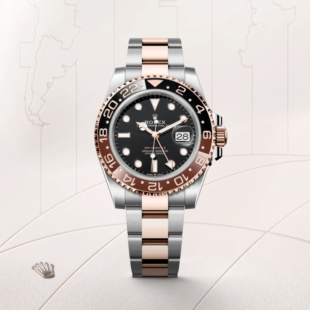 GMT-Master II腕錶永恒玫瑰金鋼（蠔式鋼與永恒玫瑰金的組合）款，M126711CHNR-0002* - 時美齋鐘錶 slide1