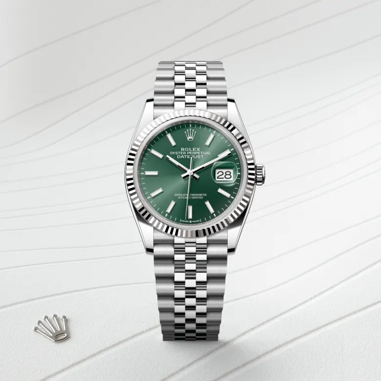 Lady-Datejust腕錶白色黃金鋼（蠔式鋼與白色黃金的組合）款，M126234-0051* - 時美齋鐘錶 slide1