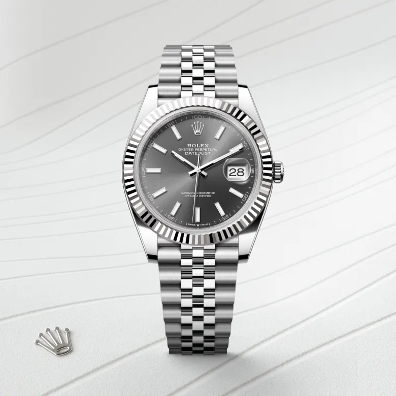 Lady-Datejust腕錶白色黃金鋼（蠔式鋼與白色黃金的組合）款，M126334-0014* - 時美齋鐘錶 slide1