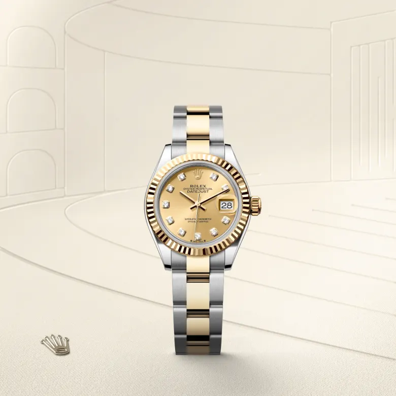 Lady-Datejust腕錶黃金鋼（蠔式鋼與黃金的組合）款，M279173-0012* - 時美齋鐘錶 slide1