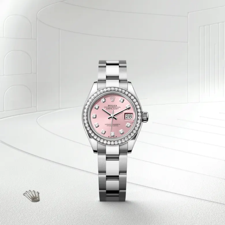 Lady-Datejust腕錶白色黃金鋼（蠔式鋼與白色黃金的組合）款，M279384RBR-0004* - 時美齋鐘錶 slide1