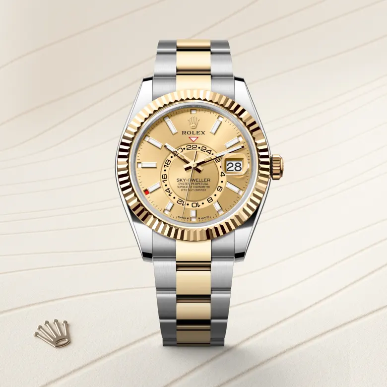 Sky-Dweller腕錶黃金鋼（蠔式鋼與黃金的組合）款，M336933-0001* - 時美齋鐘錶 slide1
