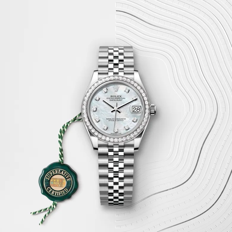 Lady-Datejust腕錶白色黃金鋼（蠔式鋼與白色黃金的組合）款，M278384RBR-0008* - 時美齋鐘錶 slide3