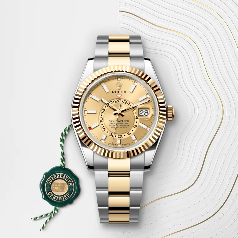 Sky-Dweller腕錶黃金鋼（蠔式鋼與黃金的組合）款，M336933-0001* - 時美齋鐘錶 slide3