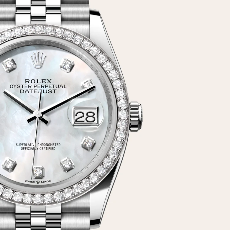 Lady-Datejust腕錶白色黃金鋼（蠔式鋼與白色黃金的組合）款，M126284RBR-0011* - 時美齋鐘錶 slide4