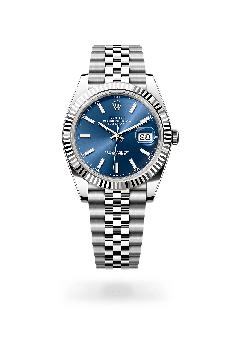 Lady-Datejust腕錶白色黃金鋼（蠔式鋼與白色黃金的組合）款，M126334-0002* - 時美齋鐘錶