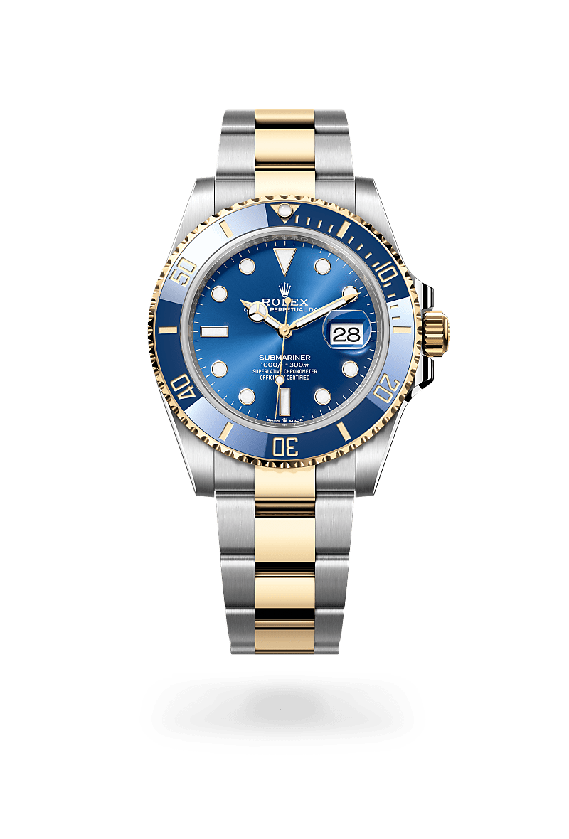 Submariner腕錶黃金鋼（蠔式鋼與黃金的組合）款，M126613LB-0002* - 時美齋鐘錶