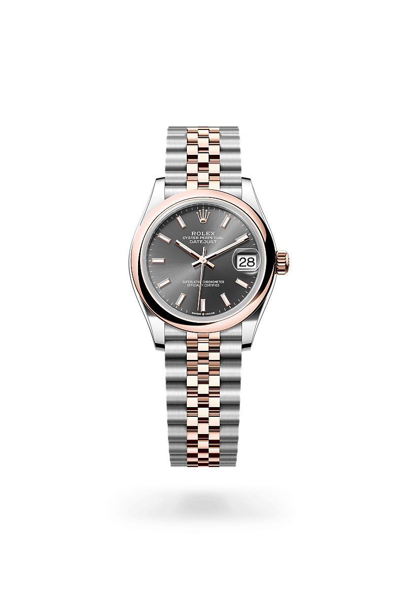 Lady-Datejust腕錶永恒玫瑰金鋼（蠔式鋼與永恒玫瑰金的組合）款，M278241-0018* - 時美齋鐘錶