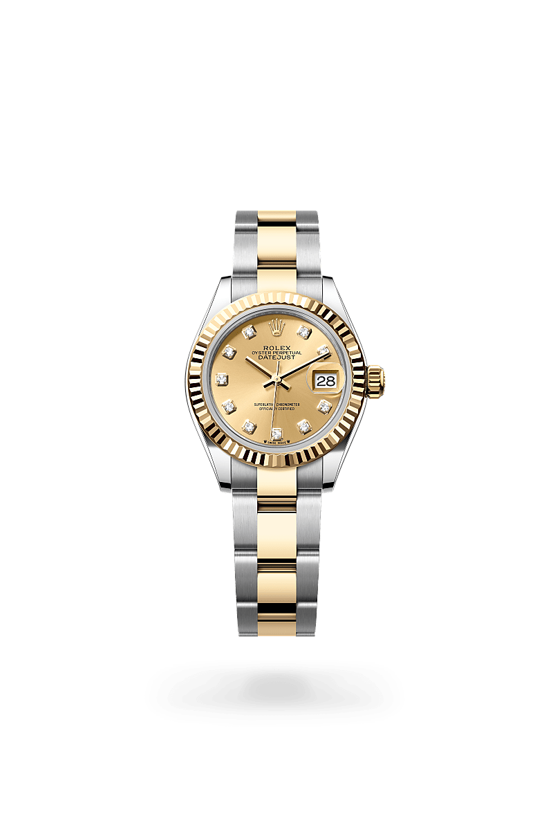 Lady-Datejust腕錶黃金鋼（蠔式鋼與黃金的組合）款，M279173-0012* - 時美齋鐘錶